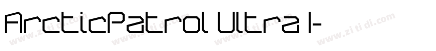 ArcticPatrol Ultra I字体转换
